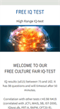 Mobile Screenshot of free-iq-test.net